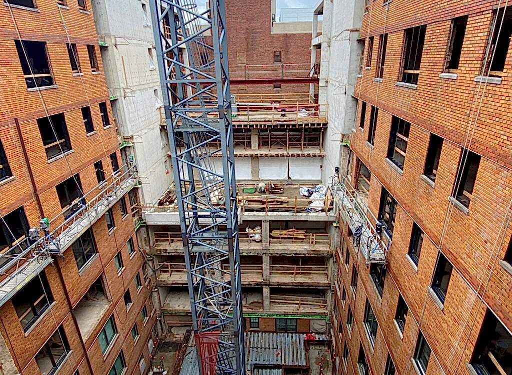 Thurston Hall_Exterior_Courtyard Construction_VMDO